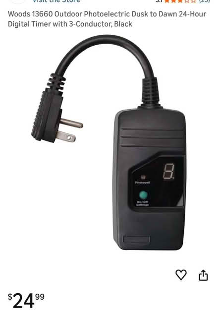 Photo of free Dusk to Dawn 24-Hour Digital Timer (94087) #1