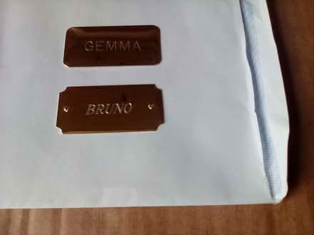 Photo of free brass name plates (Gledhow LS8) #1