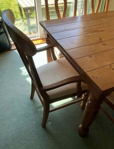 Photo of free Pine Furniture Table and Chairs x4 (Sidcup DA14) #3