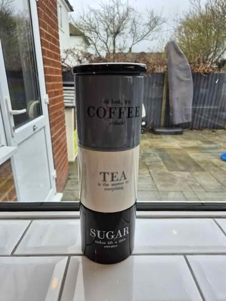 Photo of free Coffee, tea and sugar stacking storage pots (Sheering CM22) #1