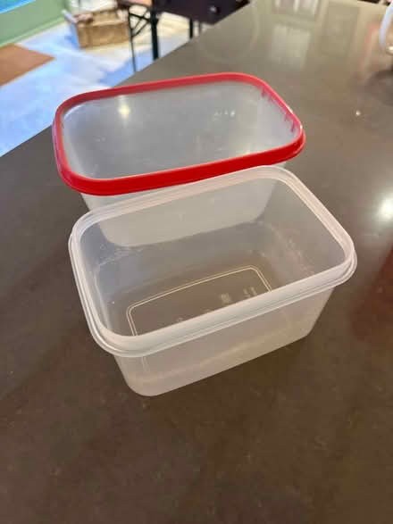 Photo of free 2 small plastic containers (RH12 4HJ) #1