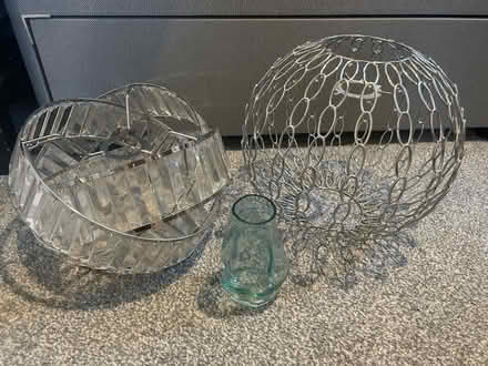Photo of free Lamp shades and vase (Eccles, M30) #1