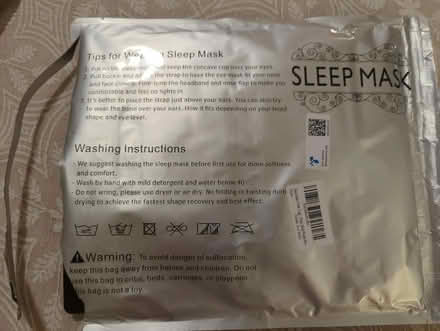 Photo of free Unused sleep masks (Chelsea/Flatiron) #2