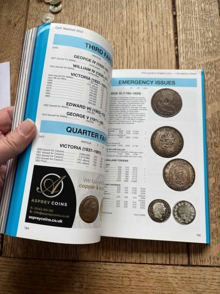 Photo of free Coin valuation book 2022 (Dean Court OX2) #2