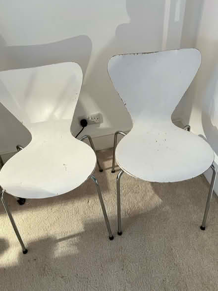 Photo of free Wood and chrome chairs (SW11) #1