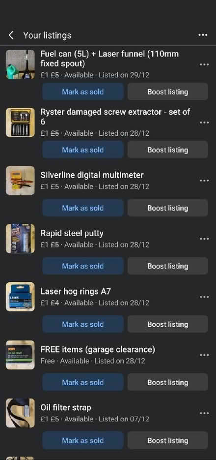 Photo of free garage tools (Newhaven BN9) #1