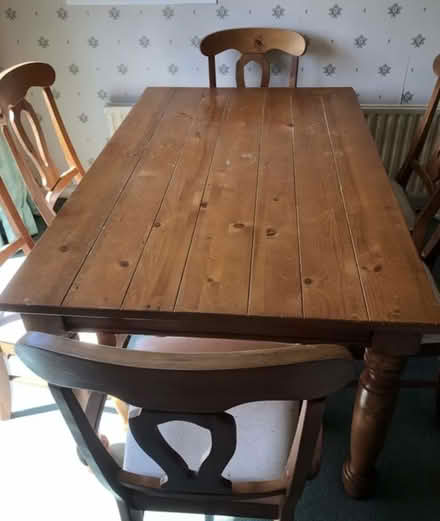 Photo of free Pine Furniture Table and Chairs x4 (Sidcup DA14) #2