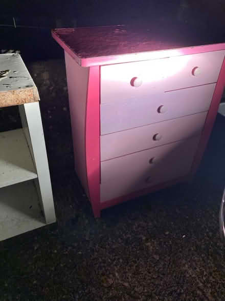 Photo of free Pink chest of draws (St Austell) #1
