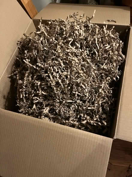 Photo of free Big box of shredded paper packing (Manchester M20 East Didsbury) #1