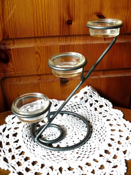 Photo of free Tiered Black Metal Tealight Holder (Woodside WD25) #1