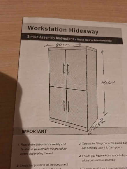Photo of free Computer workstation hideaway (dismantled) (Temple Mills E15) #4