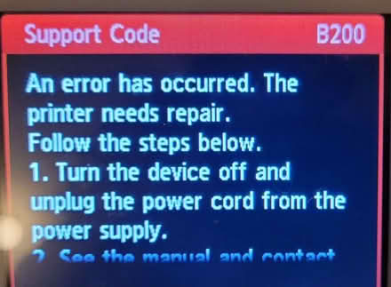 Photo of free For spares or repair Canon Pixma MG71050 inkjet printer (Downham Market PE38) #4