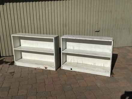 Photo of free Old solid wood shelves (Pasadena 91107) #1