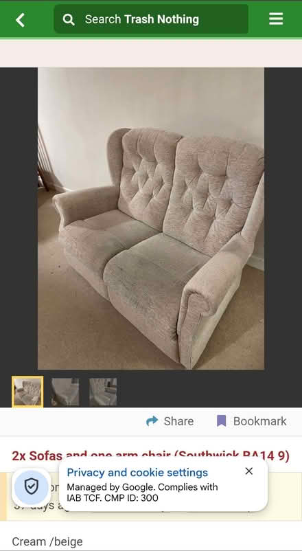 Photo of Sofa (Salisbury SP1) #2