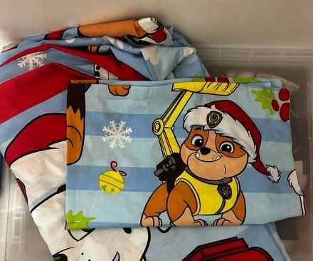 Photo of free Paw Patrol Christmas bedding (Chatham ME4) #1
