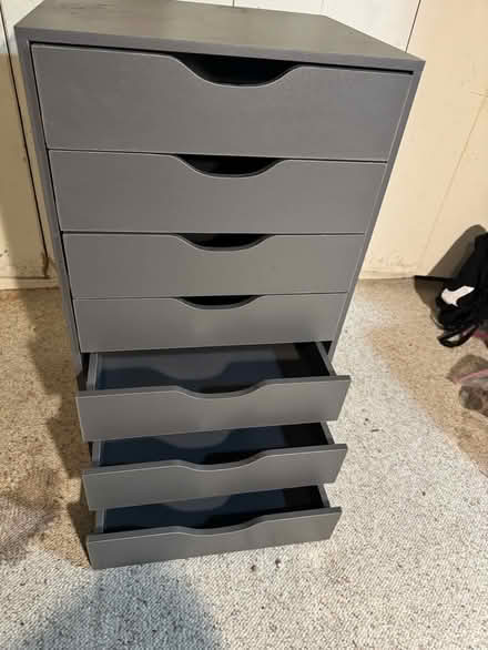 Photo of free Grey Cabinet with 7 drawers (San Jose California) #1