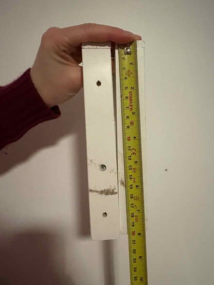 Photo of free White wooden shelf brackets (Stockport centre SK1) #3