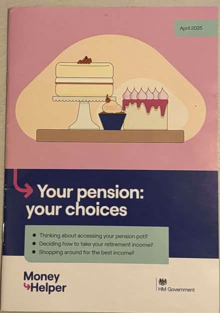 Photo of free HMGov Pension Choices booklet (Maidenhead SL6) #1