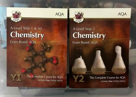 Photo of free A-Level Chemistry books 1&2 (Chatham ME4) #1