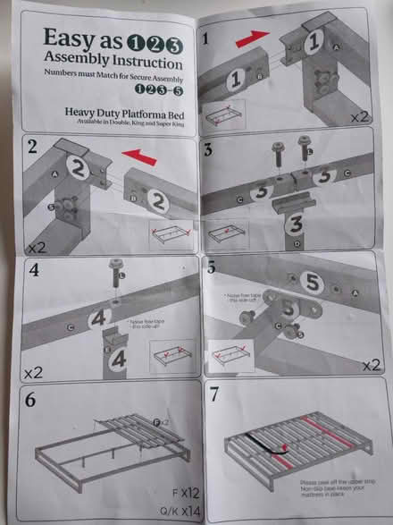 Photo of free Low Metal Bed Frame (Black)- King (Croydon CR0) #4