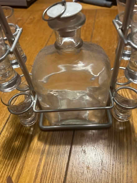Photo of free Bottle decanter and shot glasses (Rushwick WR2) #1