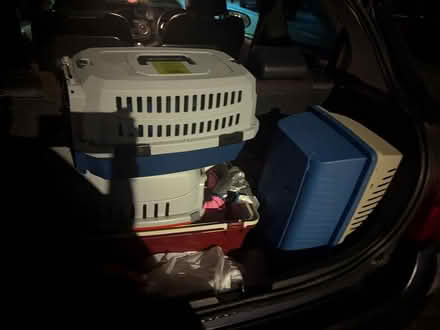 Photo of free Four plastic cat carriers (Trumpington CB2) #1