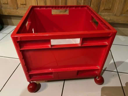 Photo of free Ikea red Storage Crate on Wheels (BR6) #1