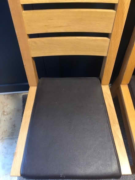 Photo of free Two ladder-back oak dining chairs from Next (Kimpton SG4) #4