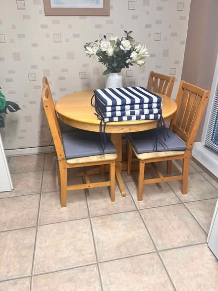 Photo of free Beech table and chairs (Ashbourne Ave, WN2) #1