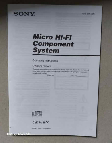 Photo of free Sony Micro Hifi (Addlestone) #1