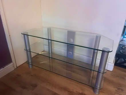 Photo of free Glass TV stand (Longbarn WA2) #1