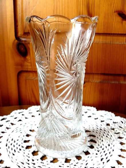 Photo of free Vintage Decorative Cut Glass Vase (Woodside WD25) #2