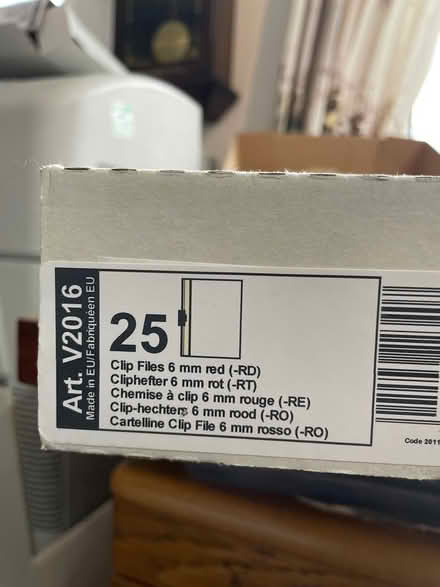 Photo of free Clip files red and white (BR6) #3