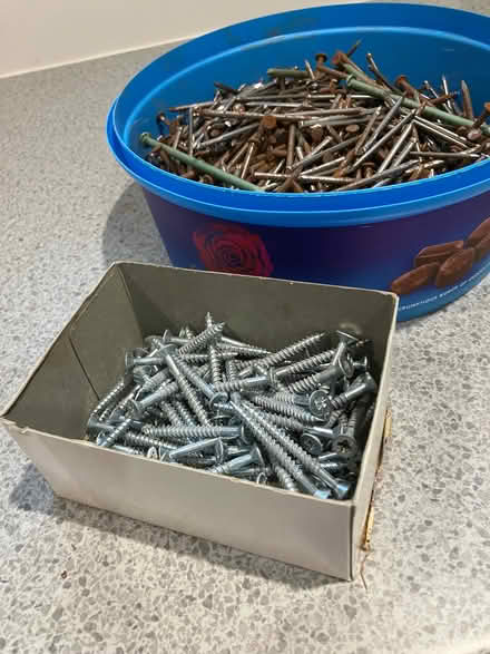 Photo of free Box of screws, nails and tacks (Seaside BN22) #1