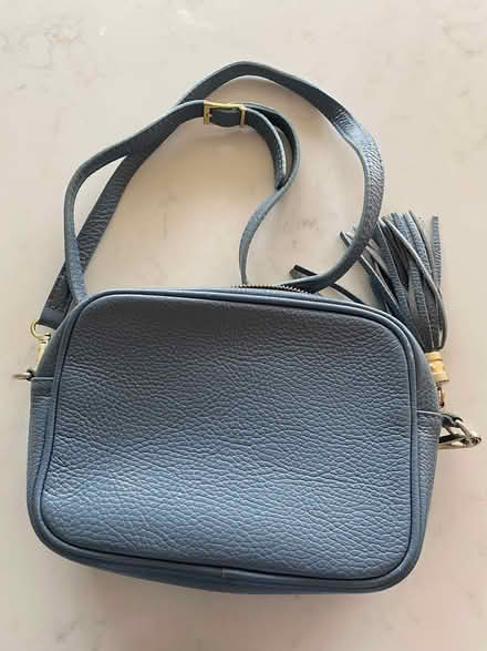 Photo of free Blue leather handbag (Whiteshill GL6) #2