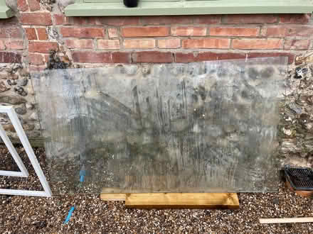 Photo of free Glass desk with trestles (IP6) #1