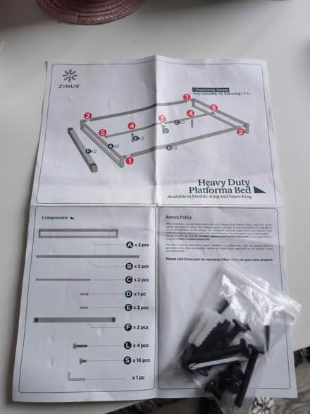 Photo of free Low Metal Bed Frame (Black)- King (Croydon CR0) #3