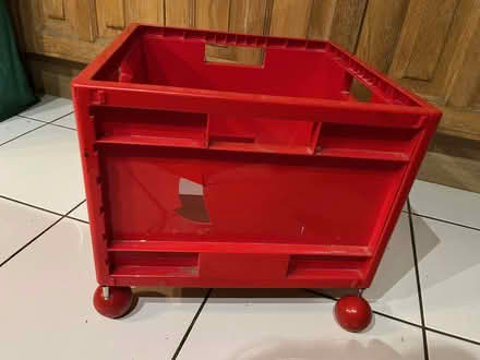 Photo of free Ikea red Storage Crate on Wheels (BR6) #2