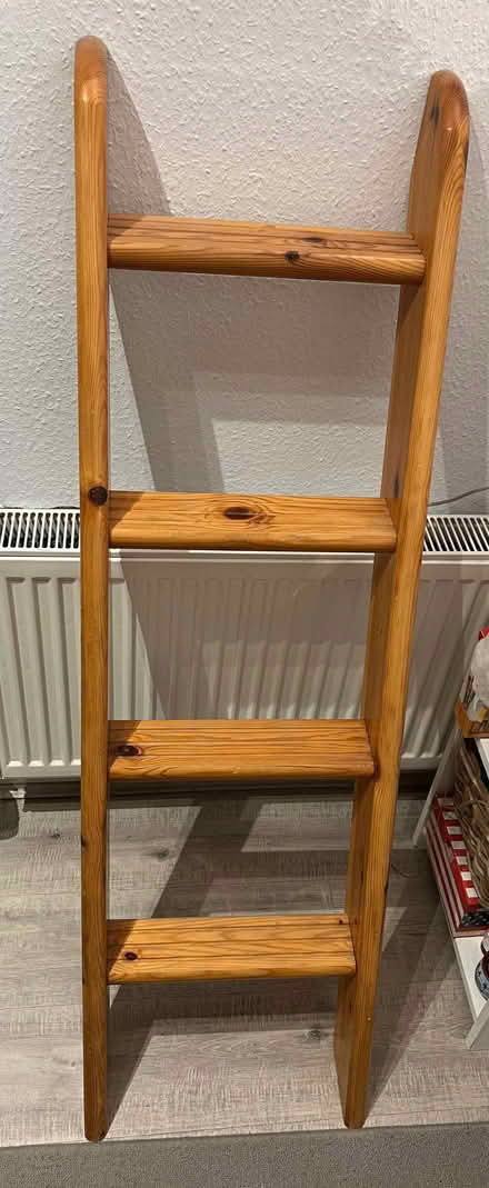 Photo of free Bunk bed ladder with rail & fixings (not pictured) (Bernards Heath AL3) #1