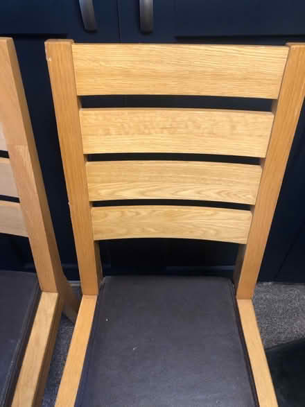 Photo of free Two ladder-back oak dining chairs from Next (Kimpton SG4) #3