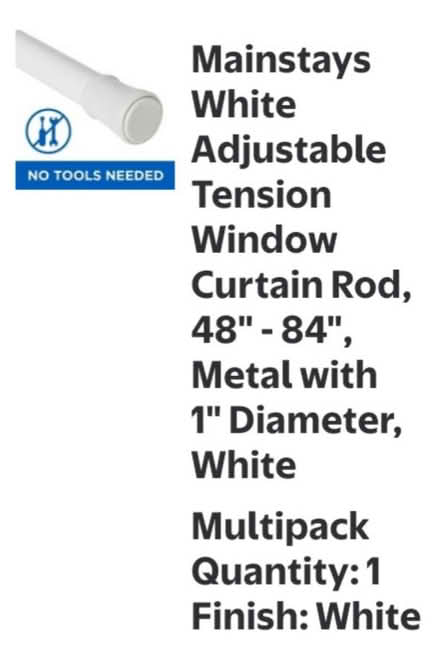 Photo of free Tension Rod and 4 Ivory Sheers (Hollymead) #2