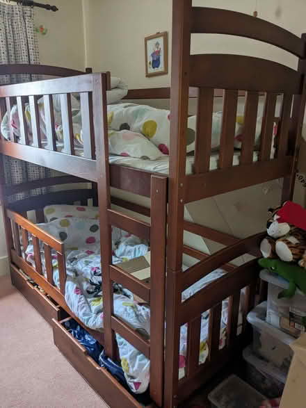 Photo of free Wooden bunk beds (Ludlow SY8) #1