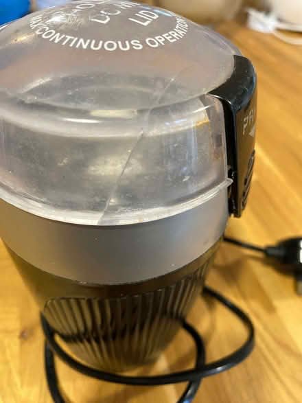 Photo of free coffee & spice grinder, lloytron, lid has a crack but it sti (Broadwater BN14) #3