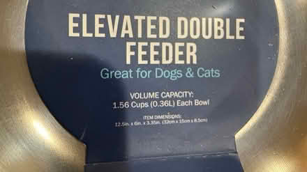 Photo of free Elevated sm dog/cat bowls (Downtown DG) #1