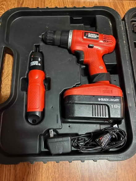 Photo of free 18V drill and driver c/w case (Derry/Bronte Rd) #1