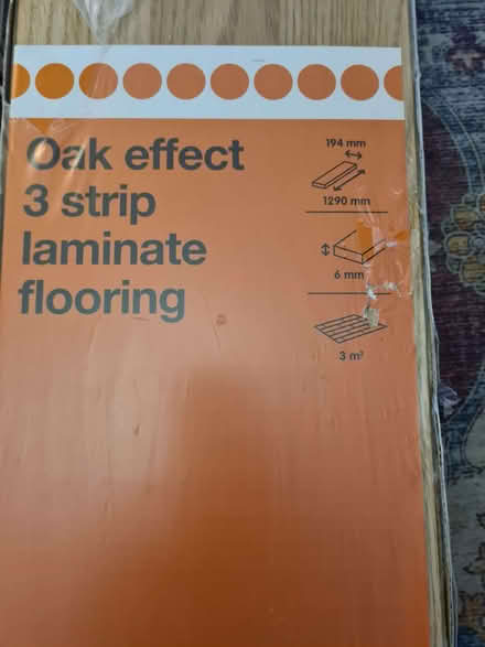 Photo of free Oak effect laminate flooring (5 sqm) (Middleyard GL10) #3