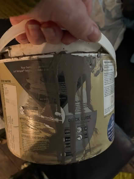 Photo of free Grey floor paint (wood or concrete) - brown wood paint (half (Freemantle SO15) #3