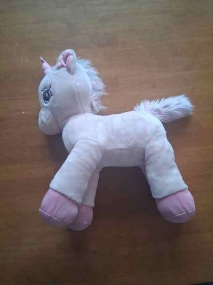 Photo of free Pink unicorn teddy soft toy (SL1 - by Asda superstore) #1
