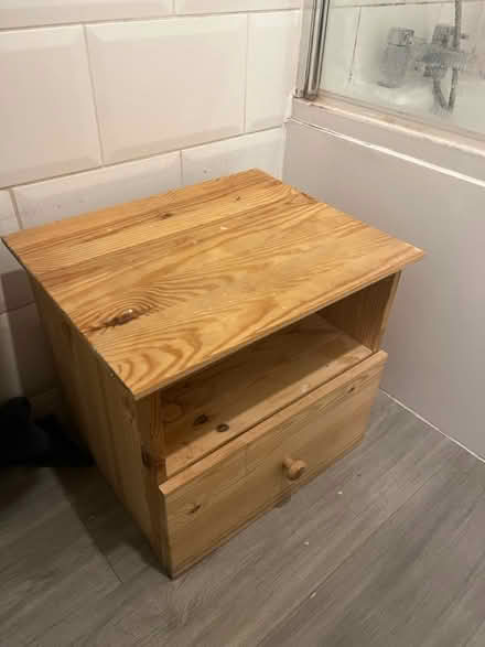 Photo of free Wooden bedside table/small cabinet (Tottenham N15) #1