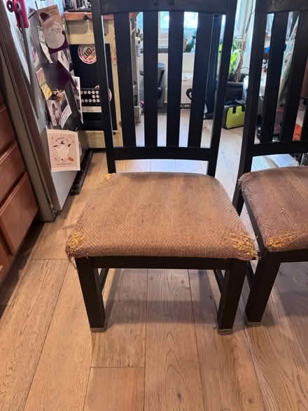 Photo of free Hardwood Chairs (Columbia Heights near DC USA) #3